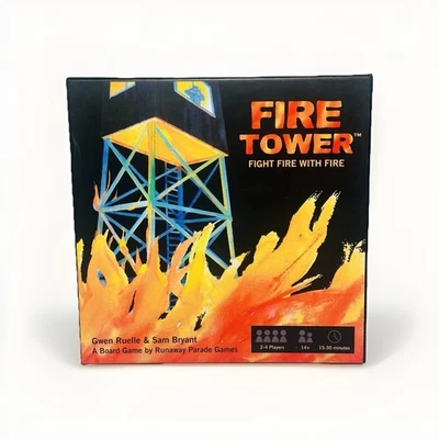Fire Tower Board Game Fight Fire With Fire Runaway Parade Games 2018 COMPLETE - Image 1 of 4