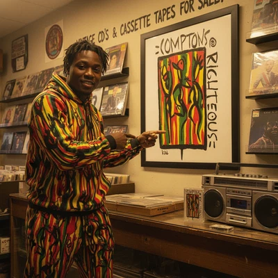 •COMPTONS RIGHTEOUS - COMPTONS RIGHTEOUS• ~1992 OG PRESS~ (SEALED) (CASSETTE) - Image 1 of 4