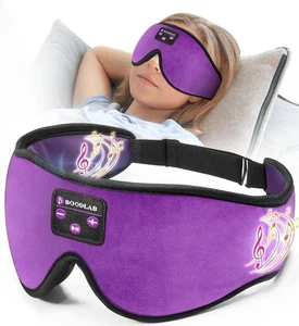 Bluetooth Schlafmaske, Schlafkopfhörer für Seitenschläfer, Reise Augenmaske für - Bild 1 von 8