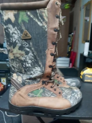 Rocky Men's 16" Pro-Light 1570 Camo Waterproof Snake Boots Size 13W GUC - Image 1 of 4