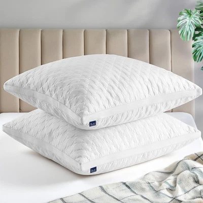 BEDSTORY 2er Set Kopfkissen 80x80 40x80x22cm Microfaser Weich Hotel Kissen CertiPUR-US