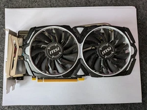 MSI RADEON RX570 ARMOR 4GB DDR5 OC GRAPHICS CARD VR READY - HARDLY USED - Picture 1 of 4
