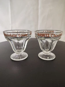 Vintage/Hershey's Schokolade/Liebhaber Glas/Eisbecher/Schale Menge (2) - Bild 1 von 7