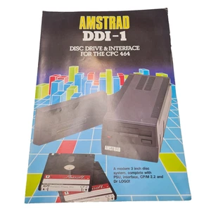 Amstrad DDI-1 Disc Drive Technical Specification Sheet Promo Leaflet 1980s - Afbeelding 1 van 6