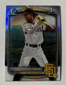 2025 Bowman Chrome Deivid Coronil International Refractor 1st #BCP-173 - Picture 1 of 2