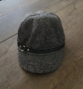 Scala Pronto Mütze schwarz Wollmischung mit Krempe - Bild 1 von 5