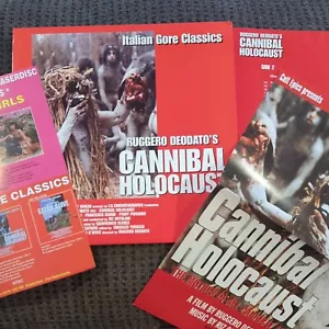 Cannibal Holocaust Laserdisc Deodato Italian Gore. With poster and both inserts! - Picture 1 of 10