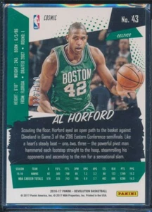 2016 -17 Panini Revolution Al Horford #43 Cosmic /100 Boston Celtics NBA CARD SP - Picture 1 of 2