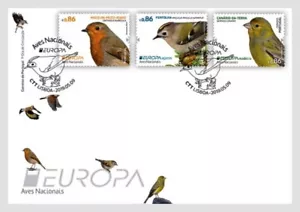 Portogallo - Azzorre - Madeira 2019 Europa Cept - uccellini FDC - Foto 1 di 1