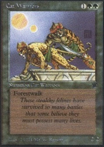 Cat Warriors ~ Lightly Played Legends MTG Magic UltimateMTG Green Card - Image 1 of 1