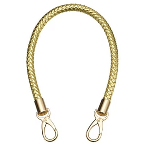 50cm/19.7" Braided Leather Purse Replacement Strap for Handbag, Gold - Picture 1 of 6