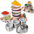 Kitchen Magnetic Spice Jars Pot Holders Organizer Storages Rack Herb Stand Set