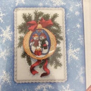 Dimensions Gifts In The Snow Cross Stitch Kit Kathryn White 8718 8” X 10” - Imagen 1 de 4