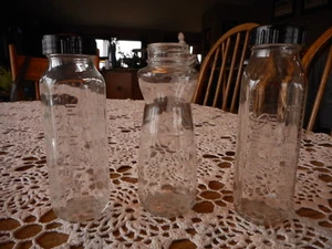 Prop Vintage Baby Bottles Glass Duraglas Evenflo Nurse Matic 1960's ? 50's ? - Picture 1 of 7