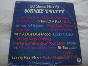 20 Great Hits By Conway Twitty DOUBLE VINYL ALBUM 1972 MGM RECORDS DANNY BOY - Picture 1 of 2