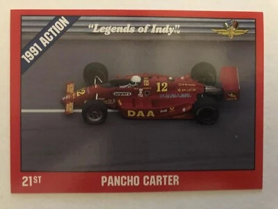 PANCHO CARTER 21ST PLACE - Legends of Indy #22 - Indianapolis 500 Trading Card - Image 1 of 2