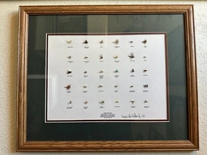 Framed Fly Fishing Art - Benjamin Utter Watkins Jr - Utterbugs Signed & Numbered - Picture 1 of 14