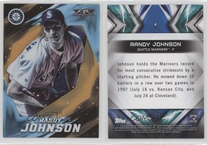 2017 Topps Fire Orange /299 Randy Johnson #4 HOF