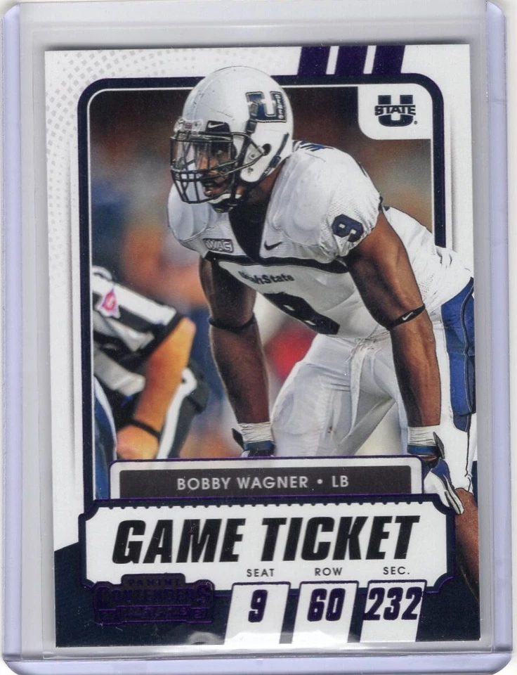 BOBBY WAGNER 2021 Contenders Draft Picks PURPLE #84 - SEAHAWKS - Image 1 of 1