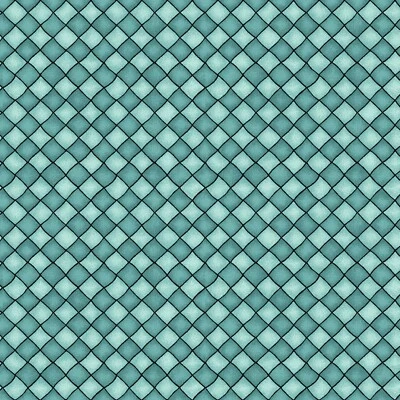 30" Long Bolt End HAPPINESS IS HOMEMADE Quilt Fabric Teal Checker Maywood - Image 1 of 2