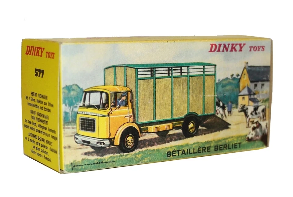 Dinky toys boîte repro 577 berliet bétaillere
