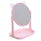  Pink Abs Cat Ear Makeup Mirror Rotating Cosmetics for Girls