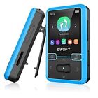 Clip MP3 Player withtooth 5.0 Portable Wearable MP3 &MP4 Player with Blue