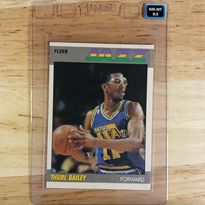 1987 Fleer Thurl Bailey #6 - Taby Card™ Grade NM/MT 8.5 - Picture 1 of 2