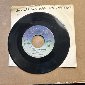 Rush Closer To The Heart/MADRIGAL 1977 Anthem Records 45 - Picture 1 of 4