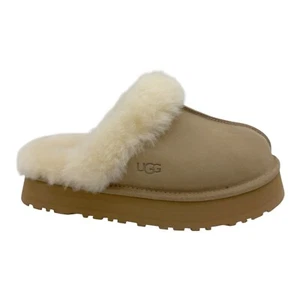 UGG DISQUETTE SAND WILDLEDER LAMMFELL DAMEN KOMFORT HAUSSCHUHE US-GRÖSSE 9 - Bild 1 von 6