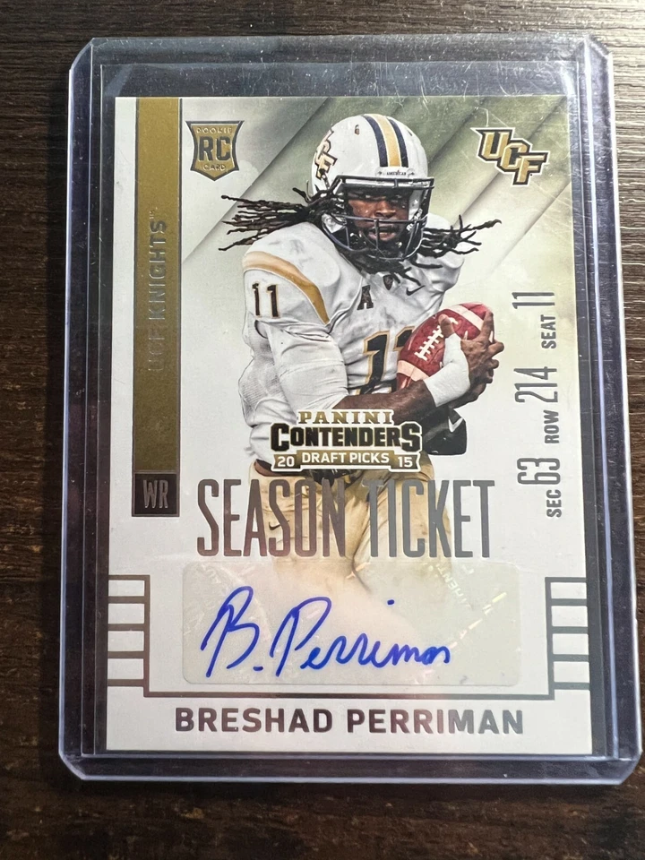 A105,165 - 2015 Panini Contenders Draft Picks #117A Breshad Perriman Auto RC - Image 1 of 1
