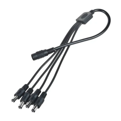 ABLEGRID 4-Splitter Power Cord Cable For MC5 MC8 9Volt Daisy Chain Boss Line 6 MXR Pedals