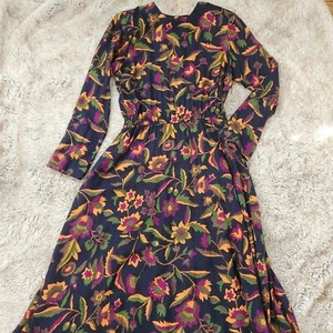 Dépèche Mode Vintage Langarm Blumen Shirt Kleid Größe 8 - Bild 1 von 12