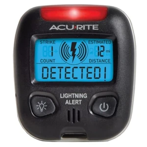 02020 Portable Lightning Detector Black, 2½L X 1W X 2¾H - Picture 1 of 5