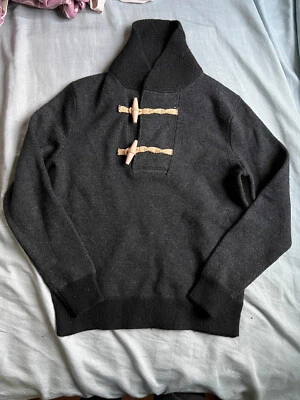 Wallace & Barnes J. Crew Wool Cardigan Sweater w/ toggle medium $348 - Image 1 of 4