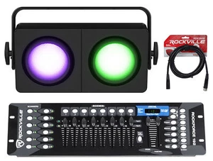 Chauvet DJ SHOCKER P2 RGBA+WW Dual Zone Party Stage Blinder Light+DMX Controller - Picture 1 of 12