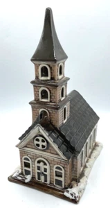 Mr. USA Christmas Village Hand Painted Ceramic Church #232 11.25” Tall Vintage - Picture 1 of 9
