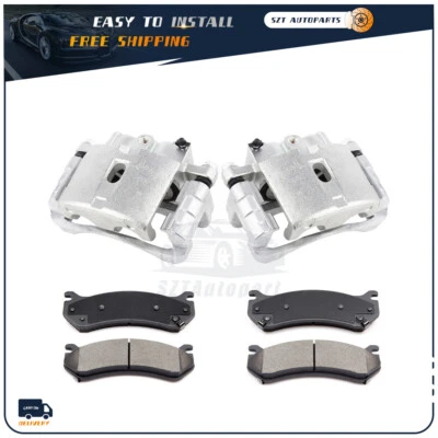 2 pinzas de freno delanteras y 4 pastillas de cerámica para GMC Yukon XL 2500 2000-2013 Foto 1 de 4