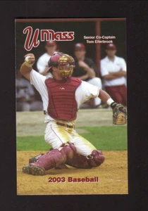 Massachusetts Minutemen--Horario de bolsillo de béisbol 2003--Big Y - Imagen 1 de 1