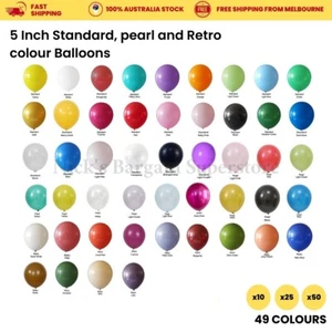 Party Poppers Retro Pearl Birthday Party Decor Balloons 12cm/5 inches Multi Pack - Picture 1 of 68