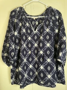 Pink Chicken Small 48” Around Oversized 100% Cotton Navy Blue Short Sleeve Puff - Picture 1 of 6