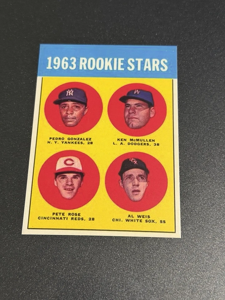Pete Rose 🌹 MLB 1963 Rookie Stars Weis Gonzalez McMullen Reimpresión⚾️👀 Foto 1 de 1