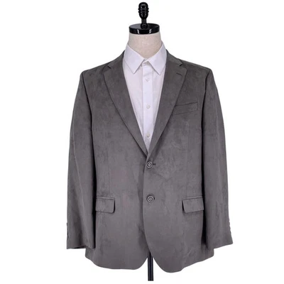 Blazer Nautica Para Hombre Gris Imitación Talla R44 (46R) Negocios Lujo Imitación Gamuza LEER Foto 1 de 4