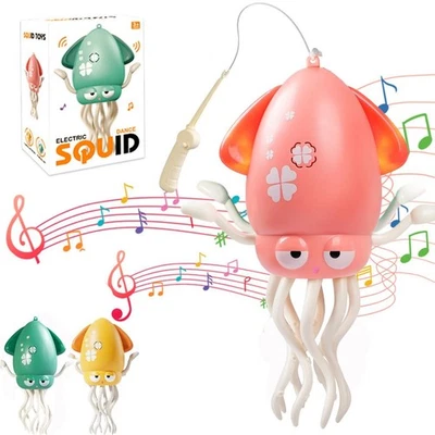 Juguete interactivo pulpo bailando con música evasión automática para bebés y niños Foto 1 de 4