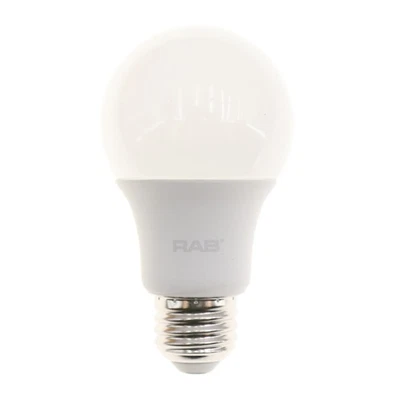 LÂMPADA LED RESIDENCIAL RAB A19-5-E26-830-DIM, 3000K, 120V, BASE A19 MED - Imagem 1 de 3
