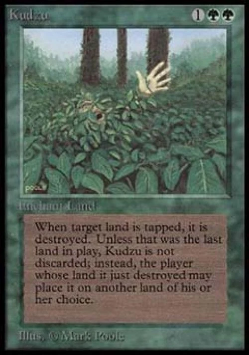 MTG English Kudzu Heavy Play Normal Beta - Image 1 of 1