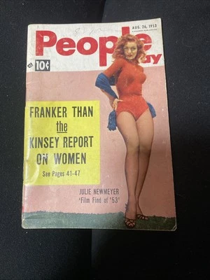 1953 Julie Newmeyer людей мини журнал Kinsey женщин винтажный - Изображение 1 из 4