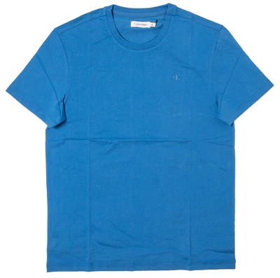 CAMISETA CALVIN KLEIN NUEVA CON ETIQUETAS PARA HOMBRE CORTA ALGODÓN LISO SÓLIDA talla M AZUL PALACIO Foto 1 de 3