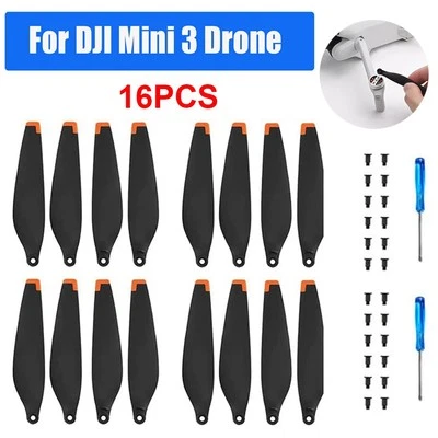 16 PIEZAS Hojas de Drone Accesorios Alas Hélices de Bajo Ruido para DJI Mini 3 Accesorios Foto 1 de 4