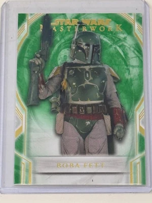 2018 Topps Star Wars Masterwork Green Boba Fett #16 serial 86 of 99 - Image 1 of 2